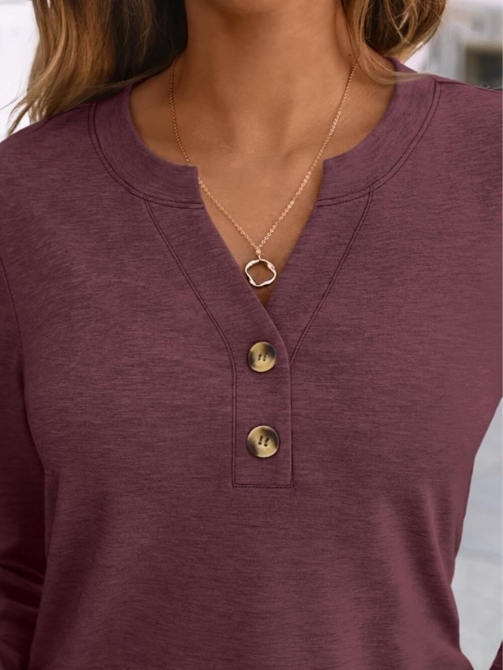 Women's Long Sleeve Shirts 2026 Fall Outfits Dressy Casual Tops - Picture 5 of 5